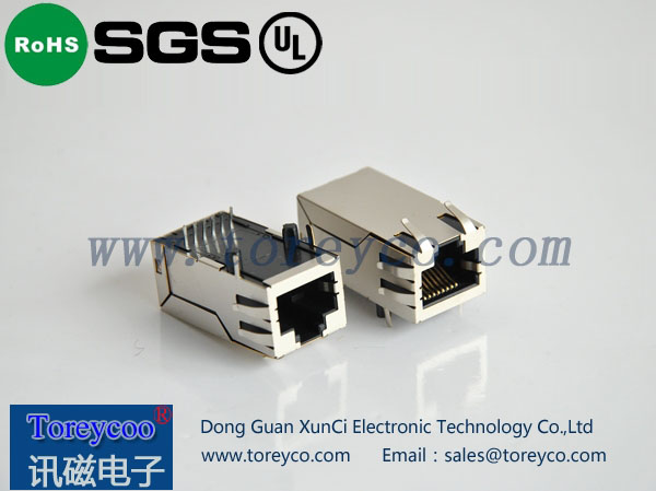 RJ45帶變壓器連接器如何接地